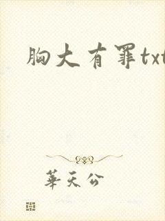 胸大有罪txt