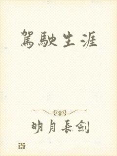 驾驶生涯封面