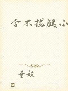 合不拢腿小说封面