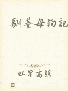 驯养母狗记封面