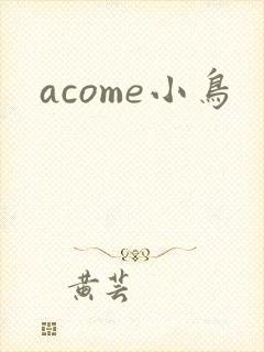 acome小鸟封面