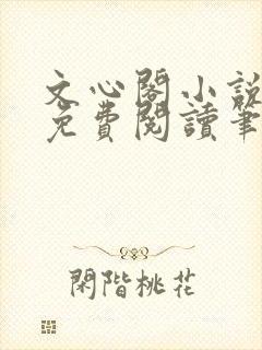 文心阁小说全文免费阅读笔趣阁