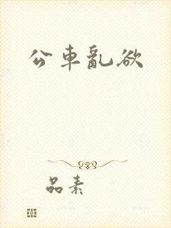 公车乱欲封面