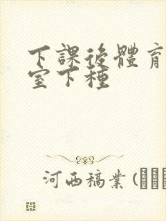 下课后体育器材室下种封面