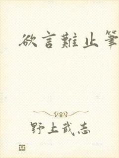 欲言难止笔趣阁