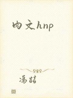肉文hnp封面