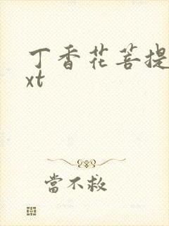 丁香花菩提树txt