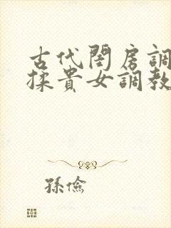 古代闺房调教h揉贵女调教记