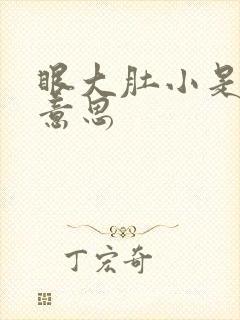 眼大肚小是什么意思