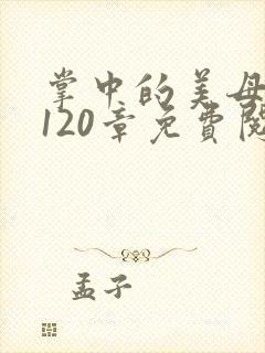 掌中的美母版主120章免费阅读