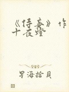《侍妾》作者:十夜灯封面