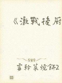 《激战后厨6》封面