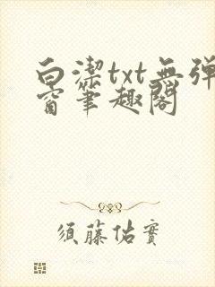 白洁txt无弹窗笔趣阁