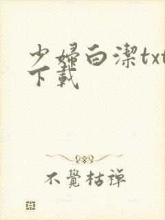 少妇白洁txt下载