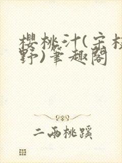 樱桃汁(宋枝江野)笔趣阁