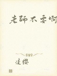 老师不要啊h封面