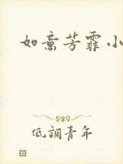 如意芳霏小说封面