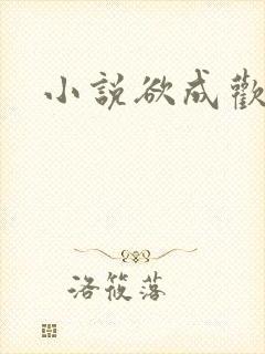 小说欲成欢