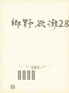 乡野欲潮28章