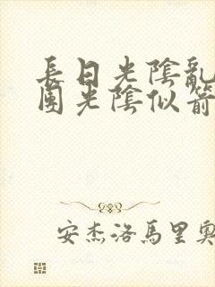 长日光阴乱作一团光阴似箭眇眇