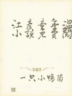 江彦童年温婉的小说免费阅读