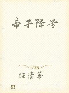 帝子降兮封面
