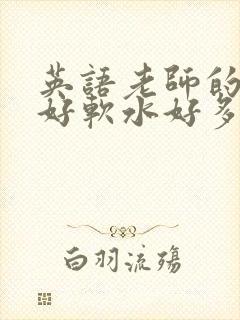 英语老师的兔子好软水好多封面