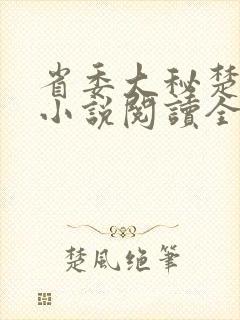 省委大秘楚东恒小说阅读全文