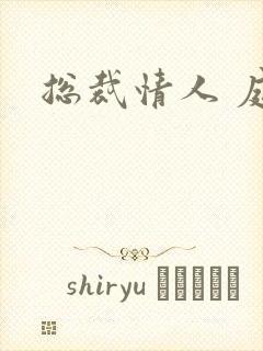 总裁情人 庭妍封面