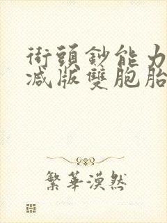 街头钞能力无删减版双胞胎