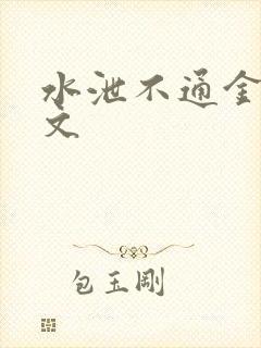 水泄不通金银原文封面