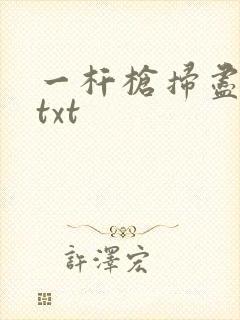 一杆枪扫尽全家txt