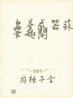 名养成器苏沫沫笔趣阁封面