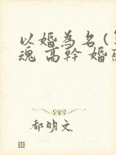 以婚为名 (军魂 高干 婚恋)封面