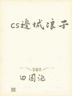 cs边城浪子