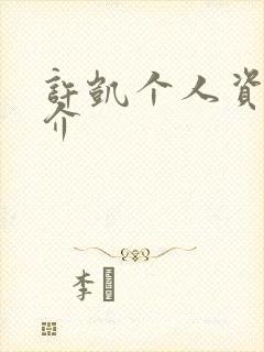 许凯个人资料简介