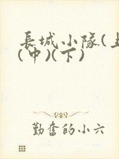 长城小队(上)(中)(下)封面