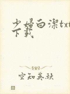 少妇白洁txt下载