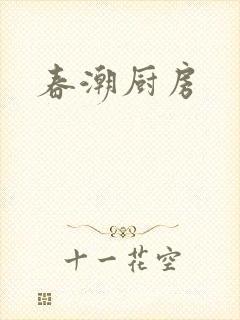 春潮厨房封面