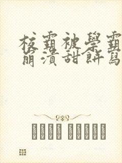 校霸被学霸玩到崩溃甜饼写手