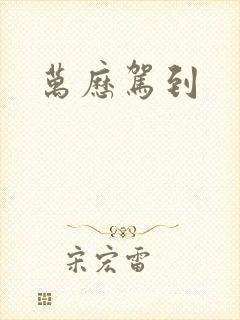 万历驾到封面