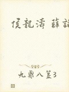 侯龙涛 薛诺