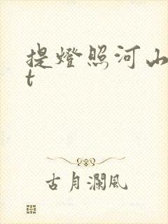 提灯照河山txt封面