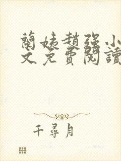 兰姨赵强小说全文免费阅读