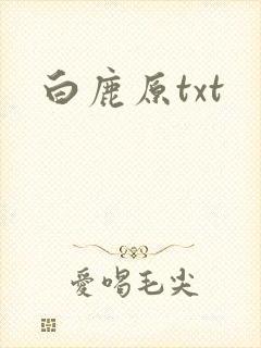 白鹿原txt