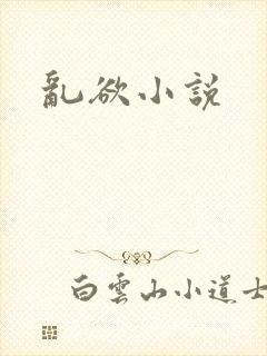 乱欲小说封面
