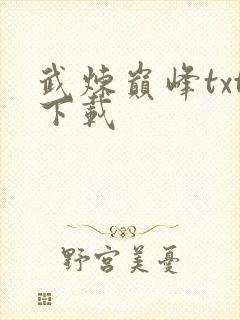 武炼巅峰txt下载封面