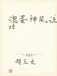 混蛋神风流史txt