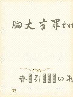 胸大有罪txt