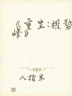 《重生:权势巅峰》